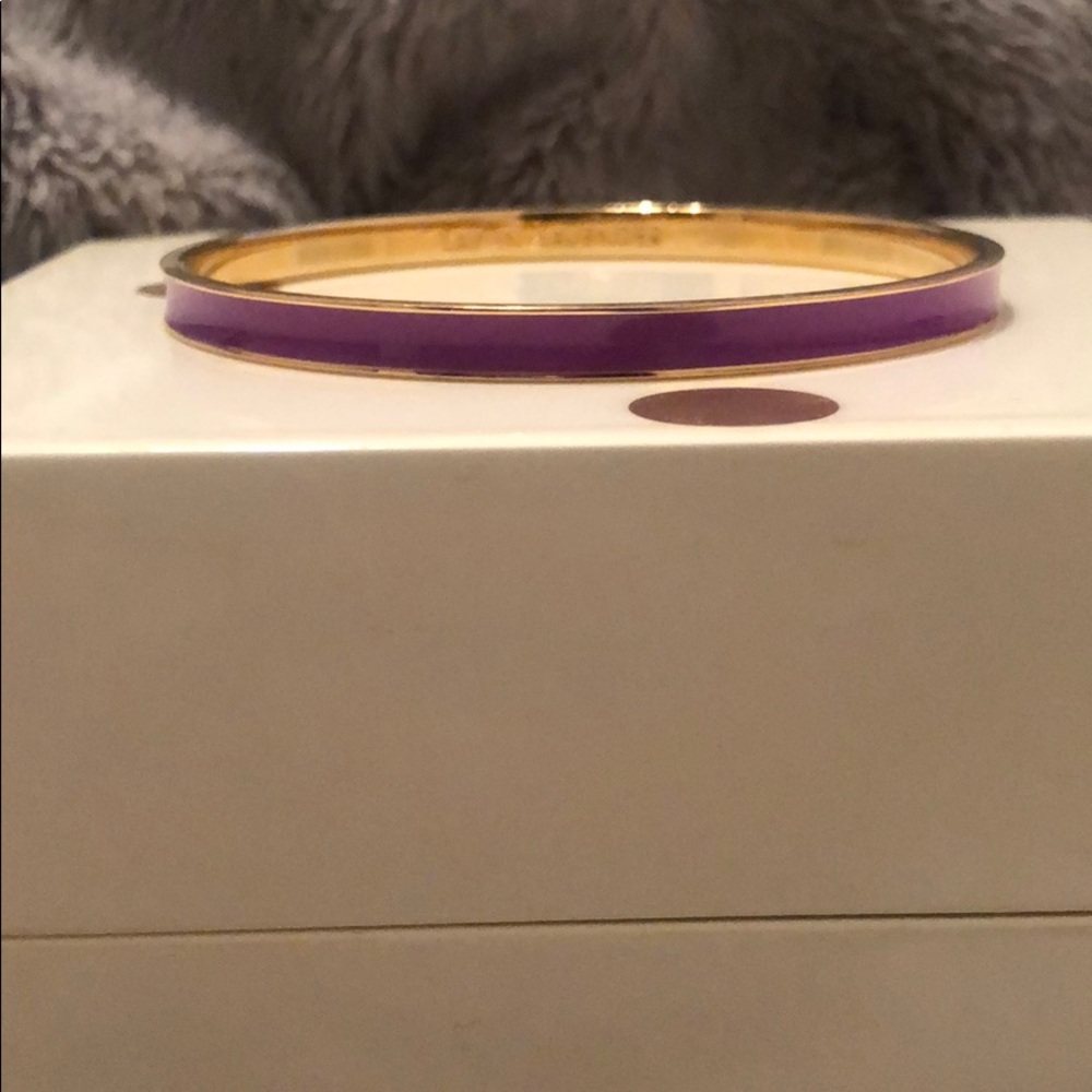 Kate spade gold and purple bangle